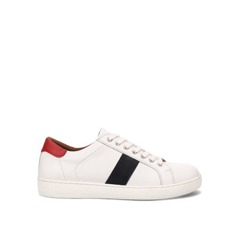Men''s white leather sneaker