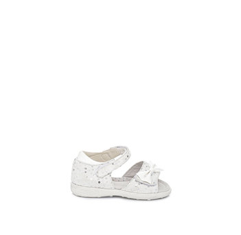 Kids white sandal with bow