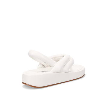 Λευκό flatform σανδάλι