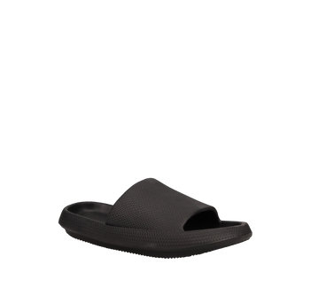 Mens black slide beach sandal