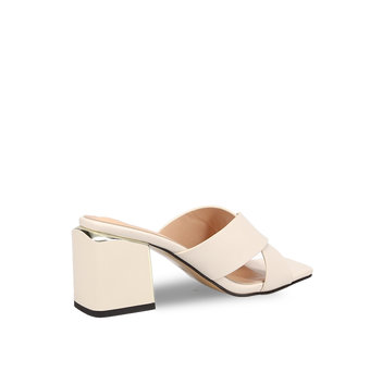 Ecru mule sandal