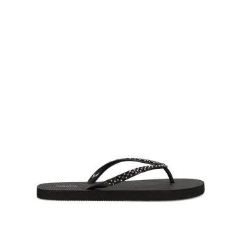 Women''s black flip-flop beach sandal