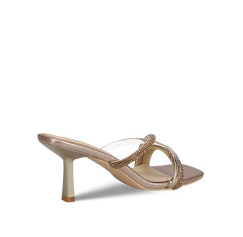 Gold mule sandal