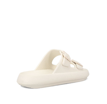 Womens white flip-flop beach sandal