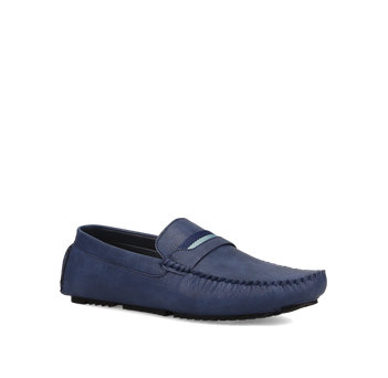 Men''s dark blue moccasin