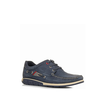 Ανδρικό μπλε nubuck boat shoe
