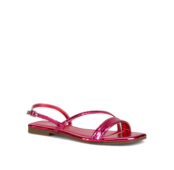 Fuchsia metallic sandal