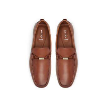 Ανδρικό δερμάτινο ταμπά μοκασίνι MUDIA