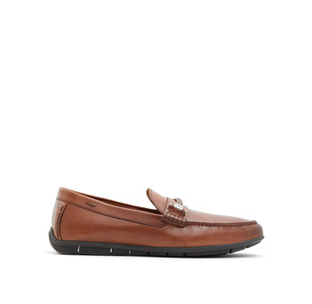 Men''s tan leather moccasin ZIRNUFLEX