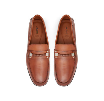 Men''s tan leather moccasin ZIRNUFLEX