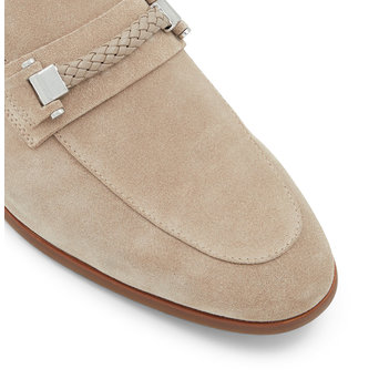 Ανδρικό μπεζ δερμάτινο σουέντ loafer HATTEMSEFLEX
