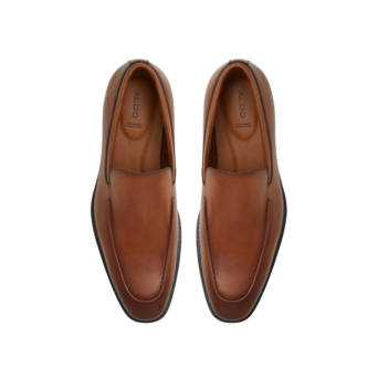 Men''s brown leather loafer ANDERSON