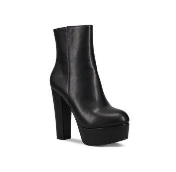 Black high heel bootie