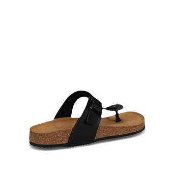 Μαύρο footbed σανδάλι