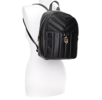 Black quilted backpack ALICE