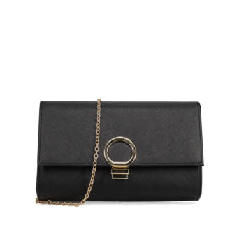 Black clutch bag