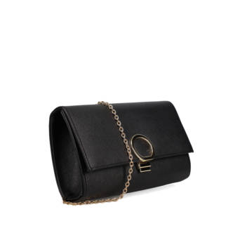 Black clutch bag