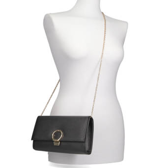Black clutch bag