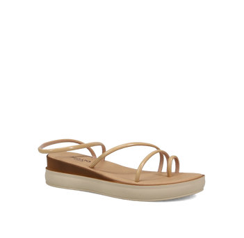 Beige wedge sandal