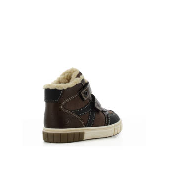 Καφέ παιδικό μποτάκι sneaker