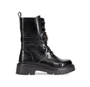 Black army boot