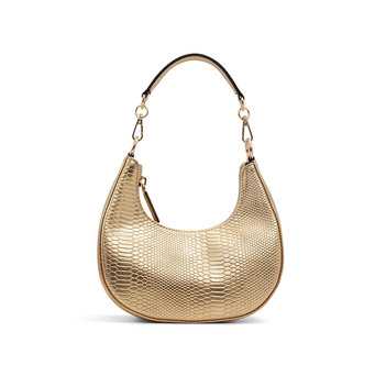 Χρυσή snakeskin τσάντα ώμου ELLISON