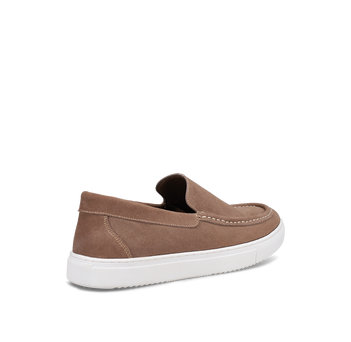 Mens camel leather loafer