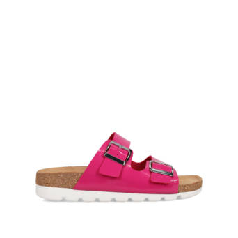 Φούξια footbed σανδάλι