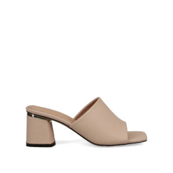 Μπεζ mule πέδιλο