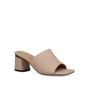 Μπεζ mule πέδιλο