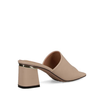 Μπεζ mule πέδιλο