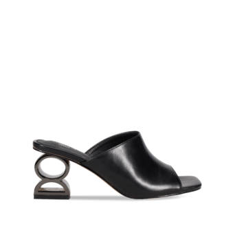 Black mule sandal
