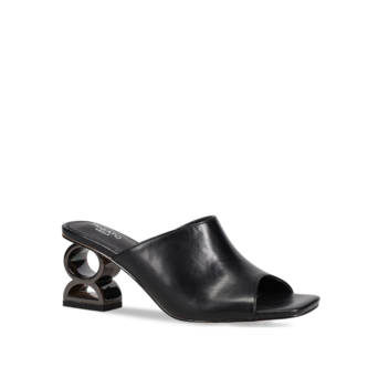 Black mule sandal