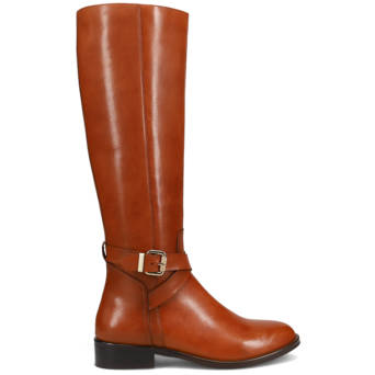 Tan leather boot