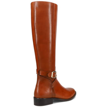 Tan leather boot