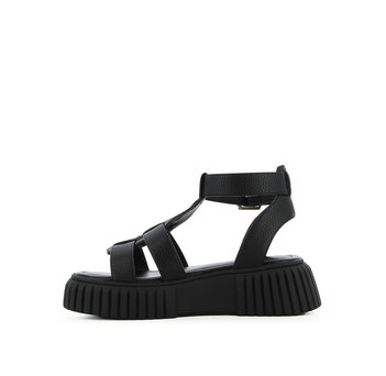 Μαύρο flatform σανδάλι