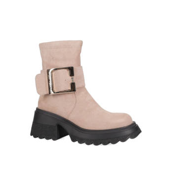 Beige bootie