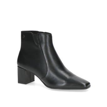 Μαύρο δερμάτινο μποτάκι