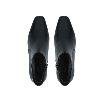 Μαύρο δερμάτινο μποτάκι