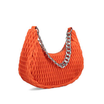 Orange shoulder bag