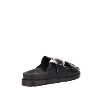 Μαύρο footbed σανδάλι