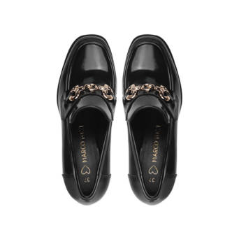 Μαύρο loafer  με τακούνι
