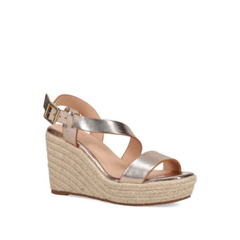 rose gold wedge sandals