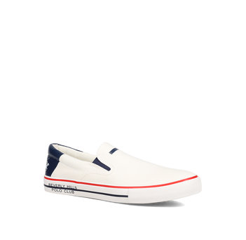 Λευκό ανδρικό slip-on παπούτσι