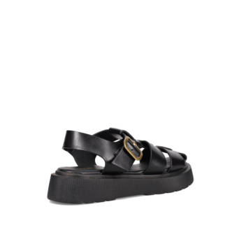 Μαύρο flatform σανδάλι