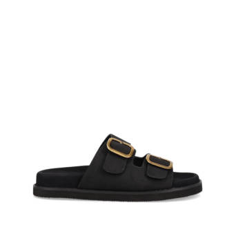 Μαύρο footbed σανδάλι
