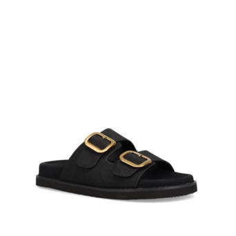 Μαύρο footbed σανδάλι