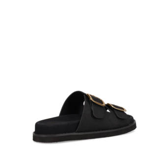 Μαύρο footbed σανδάλι