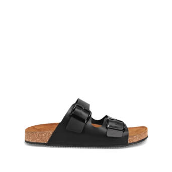 Μαύρο footbed σανδάλι