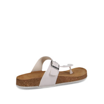 Λευκό footbed σανδάλι